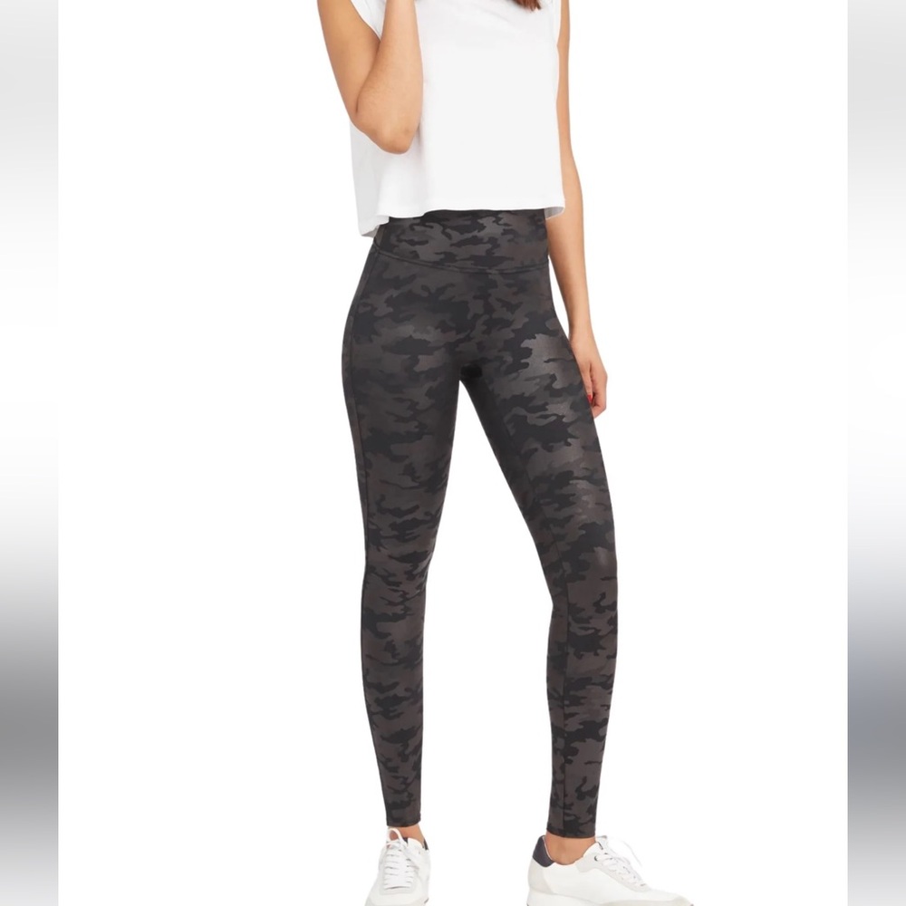 Spanx Look at me now como gray seamless leggings size 1x